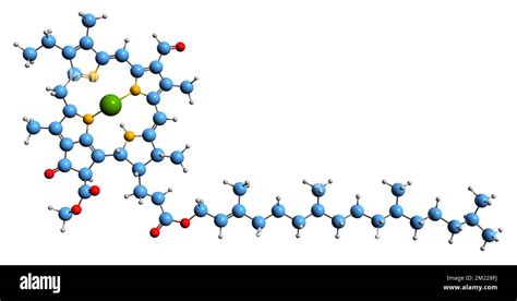 3D Image Of Chlorophyll D Skeletal Formula Molecular Chemical