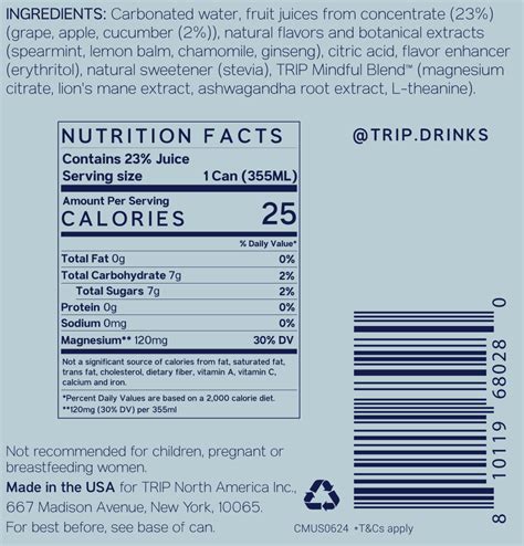 TRIP Melon Cucumber Mindful Blend 12oz Can - Delivered In As Fast As 15 ...