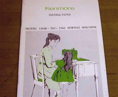 Kenmore Sewing Machine Instruction Book Model Sears Etsy