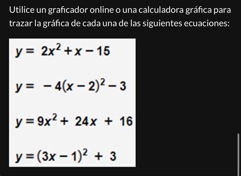 Solved Utilice un graficador online o una calculadora | Chegg.com