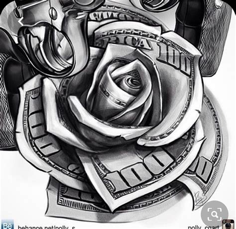 Pin On Mytatt2z Money Rose Tattoo Dollar Tattoo Money Tattoo