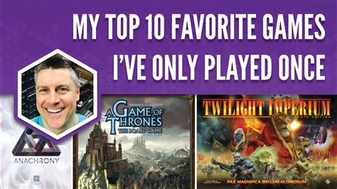 My Top 10 Favorite Games Ive Only Played Once Youtube