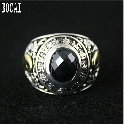 Anillo de plata S925 con diseño de dragón doble para hombre sortija