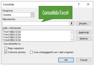 Consolida Excel unire dati di più fogli di lavoro Excel per tutti