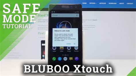 How To Boot Into Safe Mode In Bluboo Xtouch Youtube