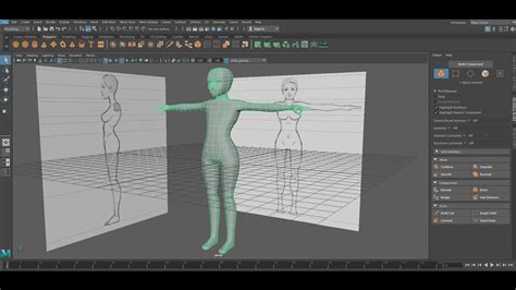 Autodesk Maya Low Poly Base Woman From Box Youtube