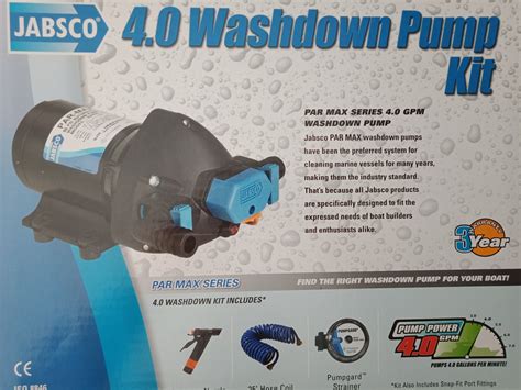 Boat Washdown Pump Kit Jabsco 40 Pump Strainer Hose Gun Grab Your Tackle