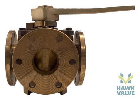 Ball Valve Bronze Flanged Way Or Port Hawk Valve