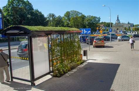 Zielone Przystanki Autobusowe W Bia Ymstoku Aib Bus Stop Bus