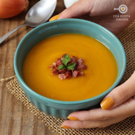 Sopa de abóbora calabresa Essa Receita Funciona