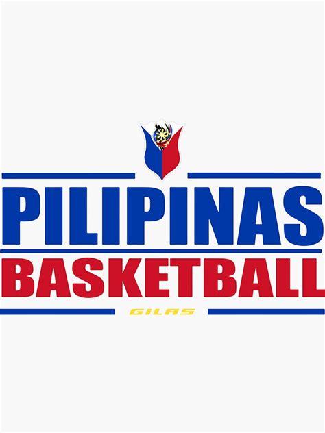 "Gilas Pilipinas" Sticker for Sale by Demarlhynn | Redbubble