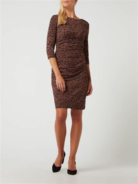 Montego Kleid Aus Mesh Mit Leopardenmuster Mittelbraun Online Kaufen