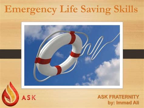 Emergency Life Saving Skills Ppt