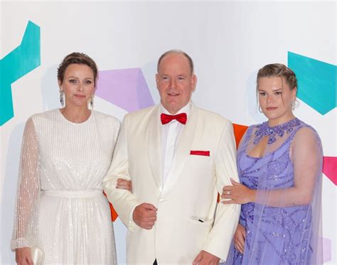 Prince Albert Princess Charlene And Camille Gottlieb Attend Th