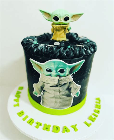 Baby Yoda Birthday Cake Ideas Images Pictures