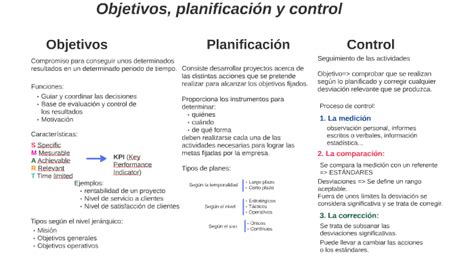 Objetivos Planificación Y Control By Hot Sex Picture