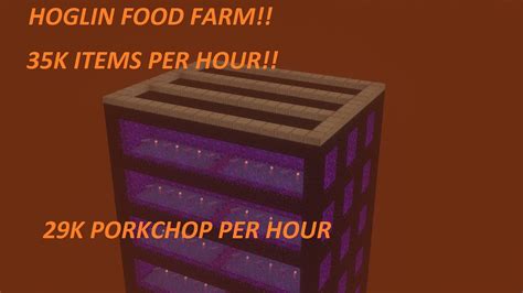 K Items Per Hour Easy Hoglin Farm Youtube