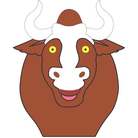 Happy Bull Face PNG, SVG Clip art for Web - Download Clip Art, PNG Icon Arts