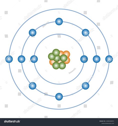 Atom Structure Model Diagram Bohr Atomic Stock Vector (Royalty Free) 2394165871 | Shutterstock