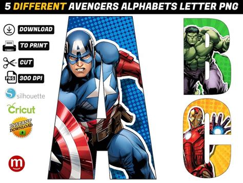 Images Superhero Alphabets Different Backgrounds Png Superhero