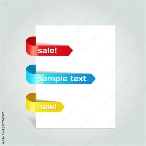 white empty card template isolated stock vector adobe stock