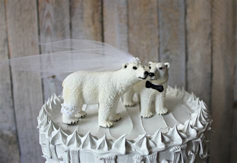 Bear Wedding Cake Topper-bears-bear Lover-polar - Etsy