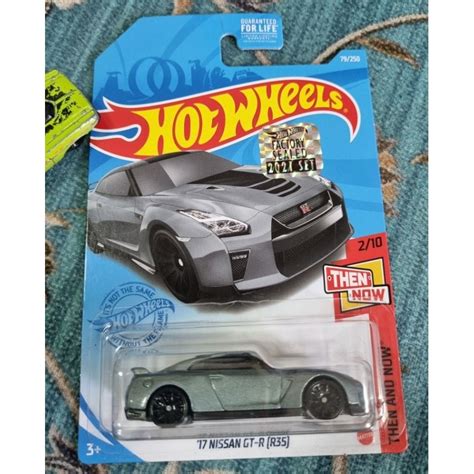 Hot Wheels Nissan GTR R Then And Now Grey With Factory Seal Shopee Malaysia