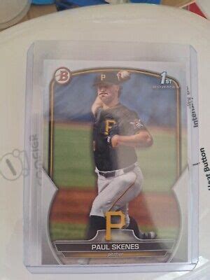 Bowman Draft Paul Skenes St Rookie Rc Pirates Bd Roy All