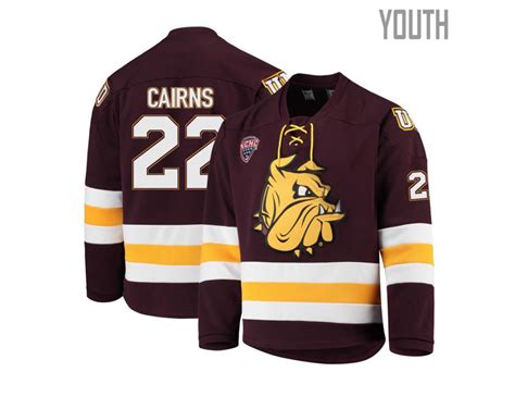 Youth Matt Cairns Maroon Minnesota Duluth Bulldogs Hockey Jersey - #22