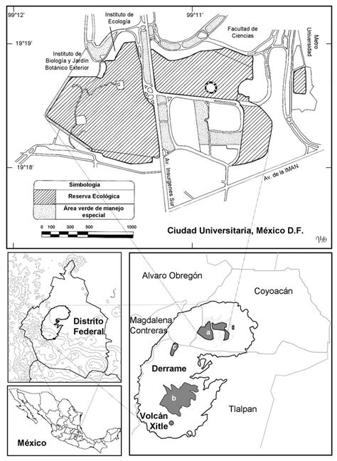 Localización De La Reserva Ecológica Del Pedregal De San Ángel