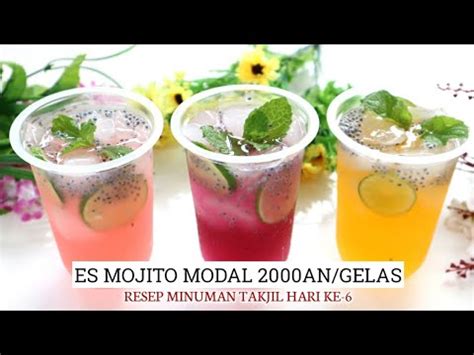 Es Mojito Resep Minuman Kekinian Takjil Buka Puasa Youtube