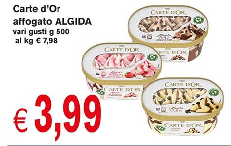 Carte d Or affogato ALGIDA vari gusti g 500 offerta di èccoMI