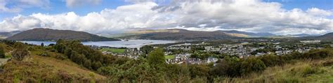 Stitched Image Looking Across Loch Linnhe And Fort William From The