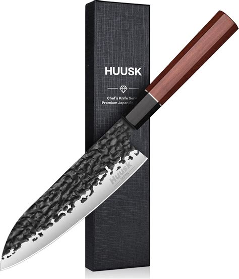 Amazon Huusk Japanese Santoku Chef Knife 7 Hand Forged Knives