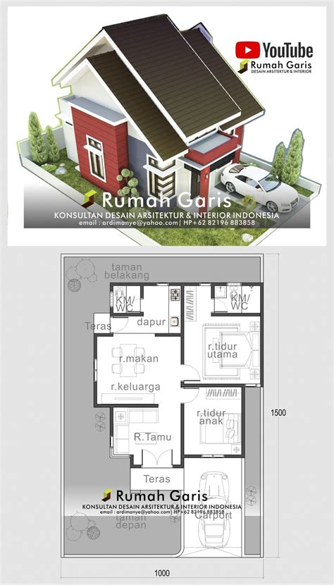 Denah Rumah X Desain Rumah Idaman