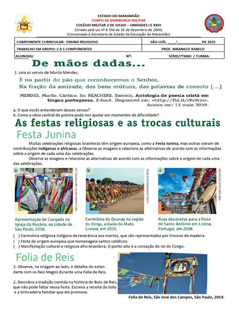 Festas Religiosas Ensino Religioso - Festas Religiosas no Ensino Religioso | PDF