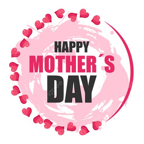 Happy Mother Day Vector Art Png Happy Mothers Day Lettering On Pink