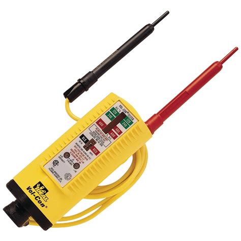 Ideal Ind 61 076 Vol Con Solenoid Volt Tester 5 600 V Acdc Continuity