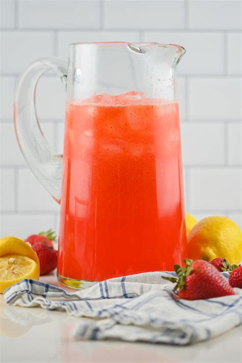 Sparkling Strawberry Lemonade Recipe Lifes Ambrosia