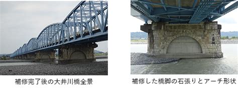 土木遺産『大井川橋』の耐震補修設計に携わりました ―歴史的構造物としての価値を保全する耐震補修設計を実施―