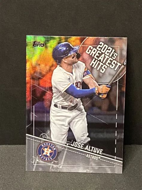 Jose Altuve Topps Greatest Hits Gh Houston Astros Eur