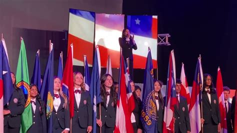 Hosa Ilc 2023 National Anthem Opening Ceremony In Texas Illasell Tan