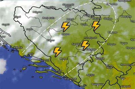 Upaljen Uti Meteoalarm Za Neke Dijelove Bih O Ekuje Se Olujno