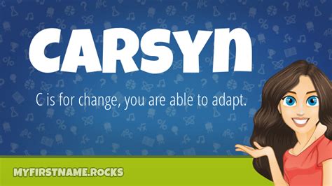 Carsyn First Name Personality And Popularity