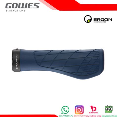 Jual ERGON GRIP MTB GA3 LARGE NIGHTRIDE BLUE 2020 424114488 Jakarta