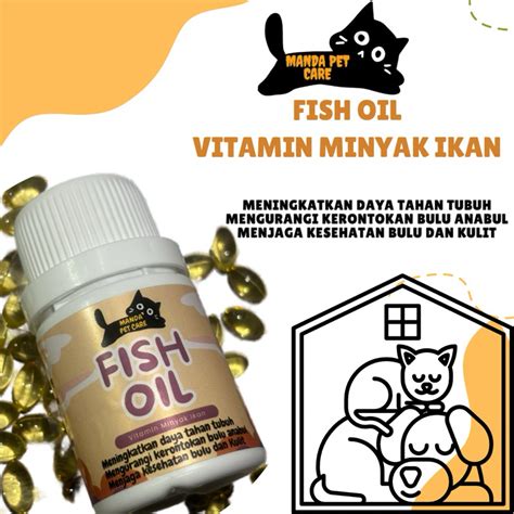 Jual Vitamin Kucing Dan Anjing Fish Oil Manda Pet Care Untuk