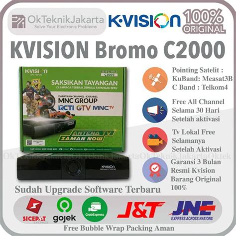 Jual Ready Siapkirim Receiver Parabola K Vision Bromo C2000 Hd C Band