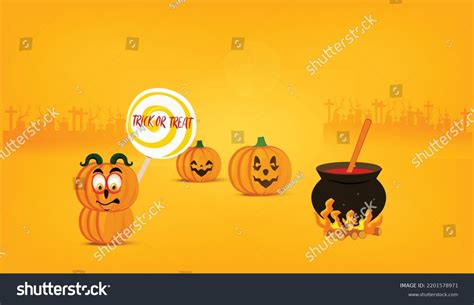 Witch Cauldron Halloween Spooky Scene Wizard Stock Vector Royalty Free 2201578971 Shutterstock