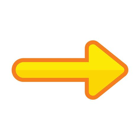 Yellow Arrow Right Icon 11391205 Vector Art At Vecteezy