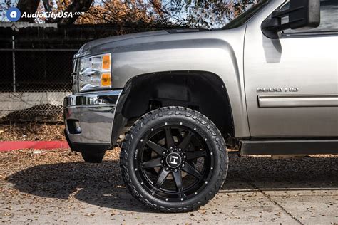 Hostile Wheels Alpha Satin Black Off Road Rims Chevrolet